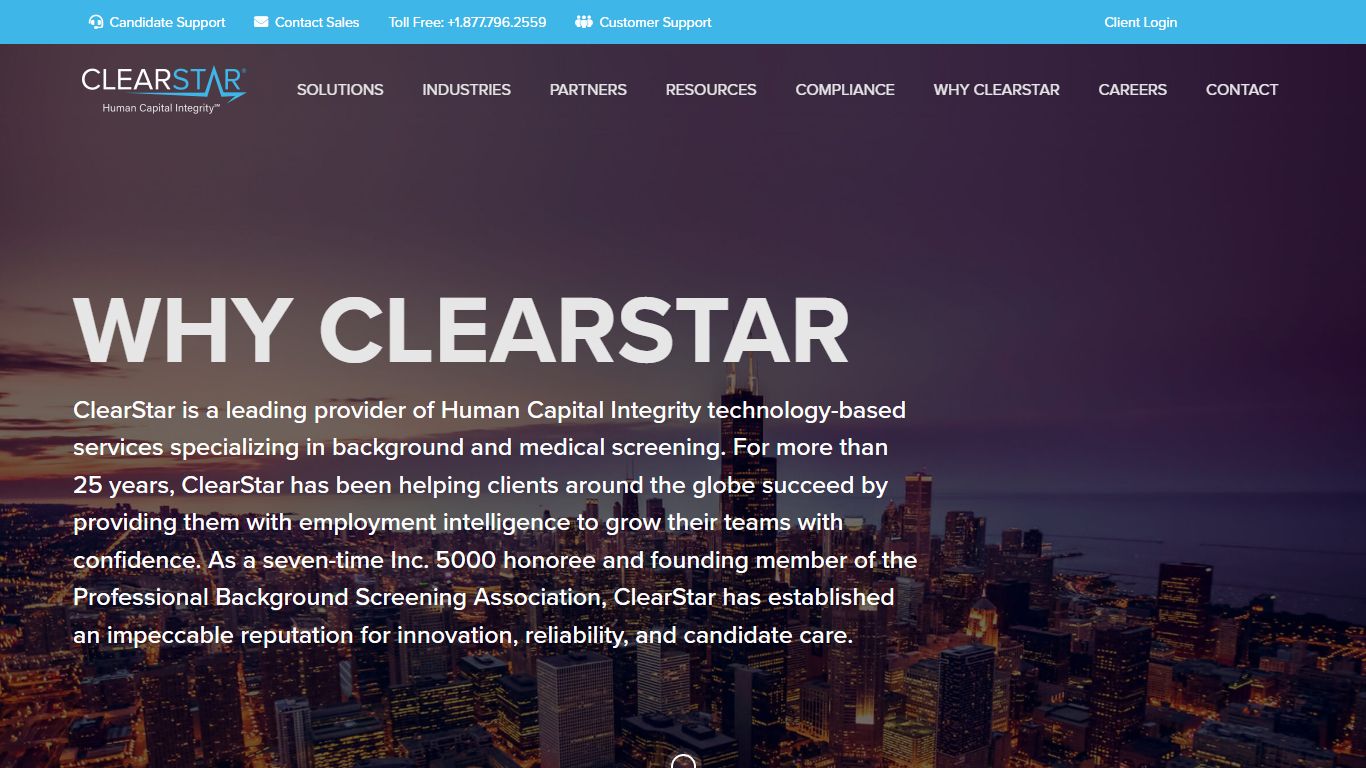 Pre Employment Medical Screening & Criminal Background ... - ClearStar